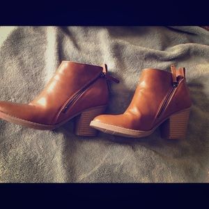 Brown Leather ankle boots